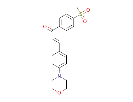 (E)-1-(4-(methylsulfonyl)phenyl)-3-(4-morpholinophenyl)prop-2-en-1-one