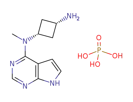 (1s,3s)-N1-methyl-N1-(7H-pyrrolo[2,3-d]pyrimidin-4-yl)cyclobutane-1,3-diamine phosphoric acid