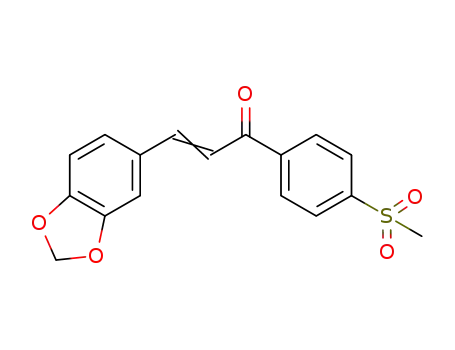 1-[4-(methylsulfonyl)phenyl]-3-(3,4-methylendioxyphenyl)prop-2-en-1-one