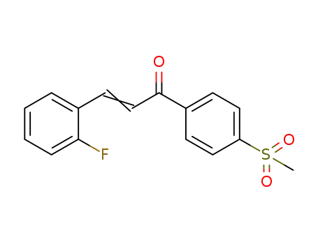 1-[4-(methylsulfonyl)phenyl]-3-(2-fluorophenyl)prop-2-en-1-one