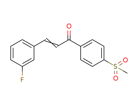 1-[4-(methylsulfonyl)phenyl]-3-(3-fluorophenyl)prop-2-en-1-one