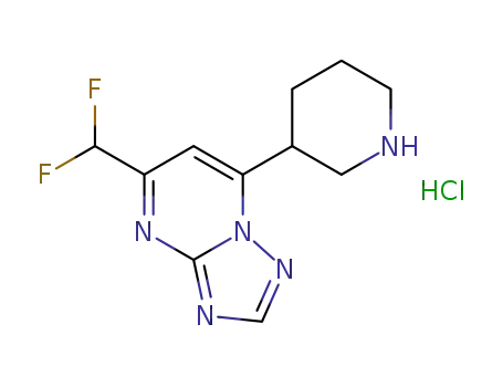 5-(difluoromethyl)-7-(3-piperidyl)-[1,2,4]triazolo[1,5-a]pyrimidine hydrochloride