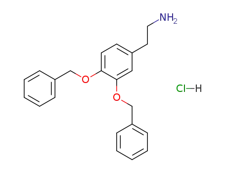 Molecular Structure of 1699-56-5 (3,4-Dibenzyloxyphenethylamine hydrochloride)