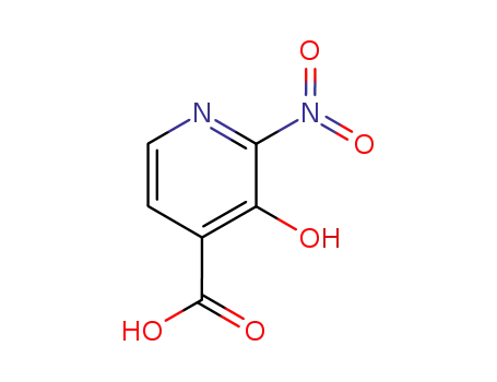 Molecular Structure of 63045-74-9 (4-Pyridinecarboxylic acid, 3-hydroxy-2-nitro-)