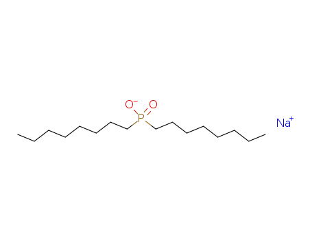Molecular Structure of 67206-59-1 (Phosphinic acid, dioctyl-, sodium salt)