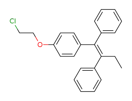 Molecular Structure of 97818-83-2 ((Z)-1-[4-(2-Chloroethoxy)phenyl]-1,2-diphenyl-1-butene)
