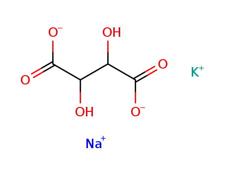 Molecular Structure of 304-59-6 (Potassium sodium tartrate)