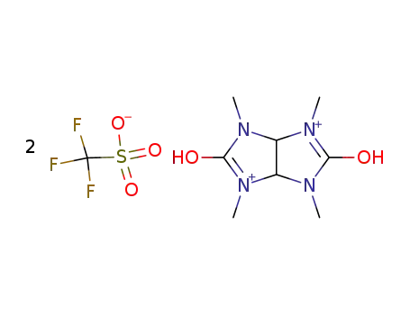 3,7-dihydroxy-2,4,6,8-tetramethyl-2,4,6,8-tetraazabicyclo<3.3.0>octane-3,7-diylium bis(trifluoromethanesulfonate)