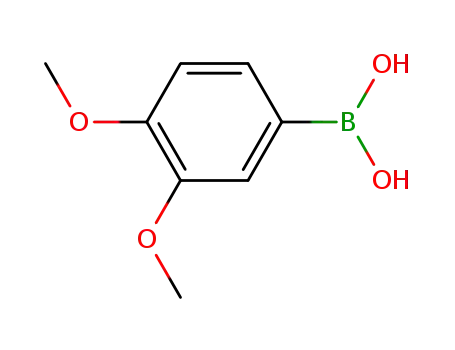 Molecular Structure of 122775-35-3 (3,4-Dimethoxyphenylboronic acid)