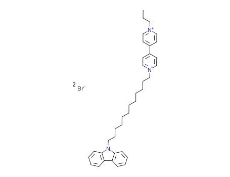 Molecular Structure of 141484-62-0 (4,4'-Bipyridinium, 1-[12-(9H-carbazol-9-yl)dodecyl]-1'-propyl-,
dibromide)