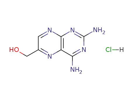 Molecular Structure of 73978-41-3 ((2,4-DIAMINOPTERIDIN-6-YL)METHANOL HYDROCHLORIDE HYDRATE)