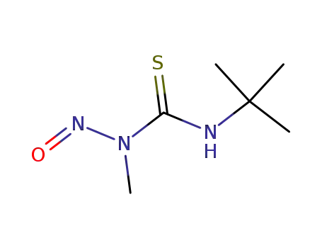 Molecular Structure of 95598-14-4 (Thiourea, N'-(1,1-dimethylethyl)-N-methyl-N-nitroso-)