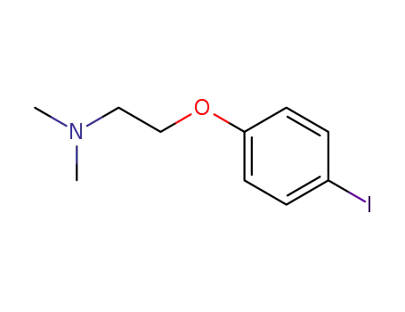 Molecular Structure of 93790-54-6 (Ethanamine, 2-(4-iodophenoxy)-N,N-dimethyl-)