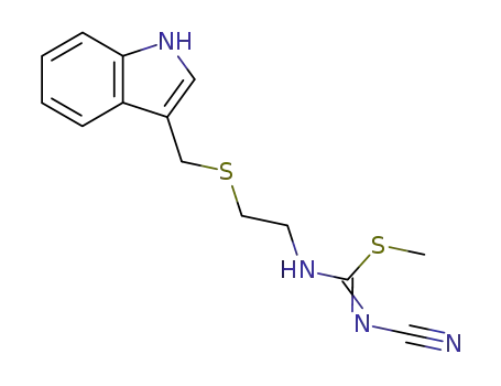 methyl N'-cyano-N-<2-<(1H-indol-3-ylmethyl)thio>ethyl>carbamimidothioate
