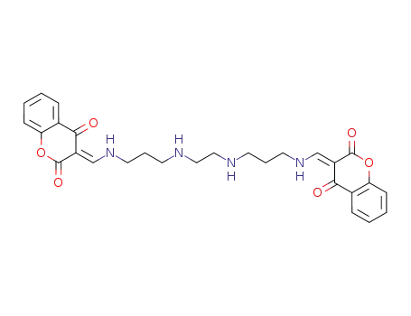 N,N'-Bis-<(2,4-dioxochroman-3-yliden)-methylen>-1,10-diamino-4,7-diaza-decan