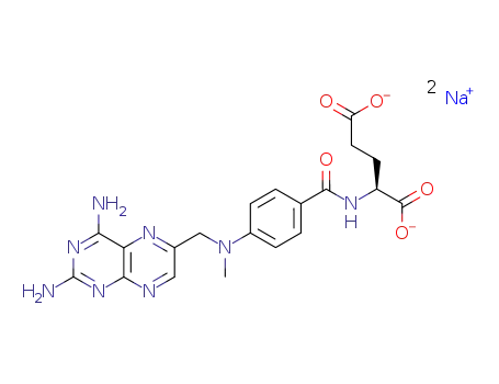 Molecular Structure of 7413-34-5 (Methotrexate disodium salt)