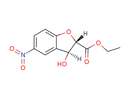 (2S,3S)-3-Hydroxy-5-nitro-2,3-dihydro-benzofuran-2-carboxylic acid ethyl ester