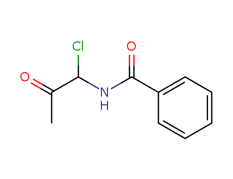 Molecular Structure of 88297-80-7 (Benzamide, N-(1-chloro-2-oxopropyl)-)