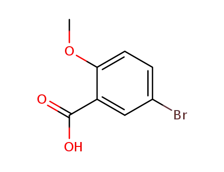 Molecular Structure of 2476-35-9 (5-Bromo-2-methoxybenzoic acid)