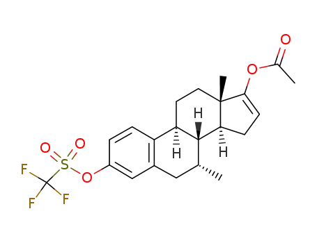 7α-methyl-3-trifluoromethanesylfonyloxy-17-acetoxyestra-1,3,5(10),16-tetraene