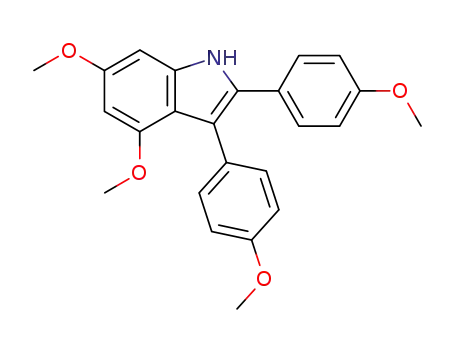 4,6-dimethoxy-2,3-di(4-methoxyphenyl)indole