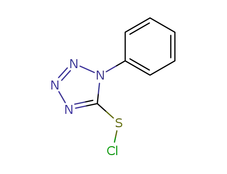 Molecular Structure of 53724-68-8 (1H-Tetrazole-5-sulfenyl chloride, 1-phenyl-)