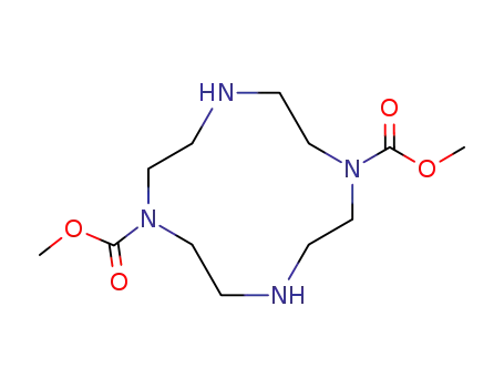 Molecular Structure of 162148-42-7 (1,4,7,10-Tetraazacyclododecane-1,7-dicarboxylic acid, dimethyl ester)