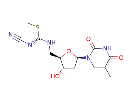 1-cyano-3-(5'-deoxythymidin-5'-yl)-2-methylisothiourea