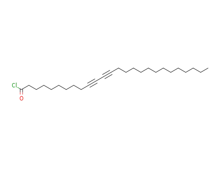 Molecular Structure of 75495-25-9 (10,12-Hexacosadiynoyl chloride)