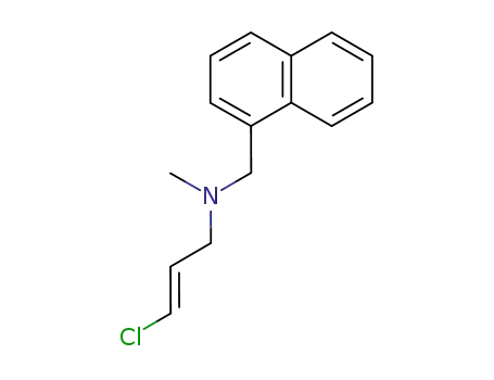 Molecular Structure of 134865-58-0 (1-Naphthalenemethanamine, N-[(2E)-3-chloro-2-propenyl]-N-methyl-)