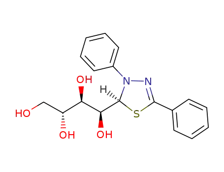 (1S,2R,3R)-1-<(2S)-(3,5-diphenyl-2,3-dihydro-<1,3,4>thiadiazol-2-yl)>-butane-1,2,3,4-tetraol