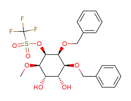 Trifluoro-methanesulfonic acid (1R,2S,3S,4R,5S,6R)-2,3-bis-benzyloxy-4,5-dihydroxy-6-methoxy-cyclohexyl ester