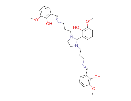 2-(2'-hydroxy-3'-methoxyphenyl)-1,3-bis[4-aza-5-(2''-hydroxy-3''-methoxyphenyl)but-4'-en-1'-yl]-1,3-imidazolidine