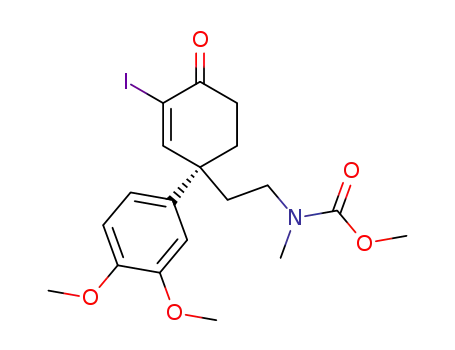 {2-[(R)-1-(3,4-Dimethoxy-phenyl)-3-iodo-4-oxo-cyclohex-2-enyl]-ethyl}-methyl-carbamic acid methyl ester