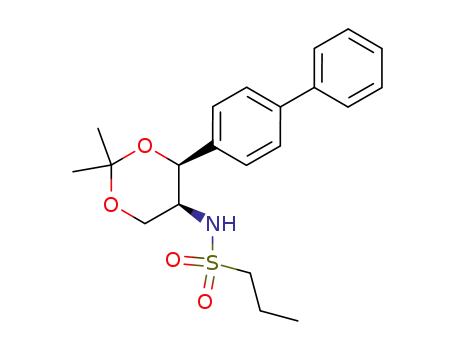 N-[(4S,5S)-4-(biphenyl-4-yl)-2,2-dimethyl-1,3-dioxan-5-yl]propane-1-sulfonamide