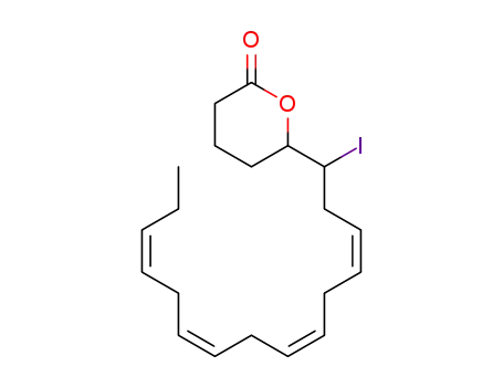 6-[(3Z,6Z,9Z,12Z)-1-iodopentadeca-3,6,9,12-tetraen-1-yl]-tetrahydro-2H-pyran-2-one