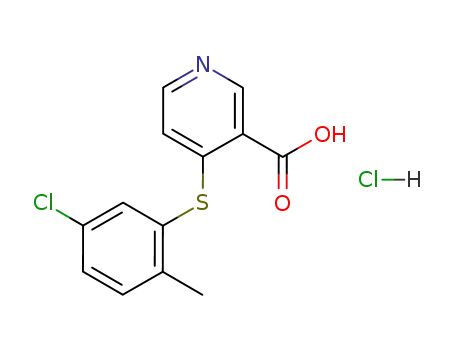 4-[(2-methyl-5-chlorophenyl)thio]pyridine-3-carboxylic acid hydrochloride