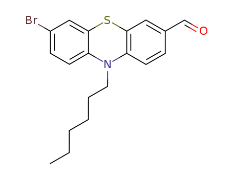 7-bromo-10-hexyl-10H-phenothiazine-3-carbaldehyde