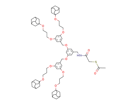 Thioacetic acid S-[(3,5-bis-{3,5-bis-[3-(adamantan-1-yloxy)-propoxy]-benzyloxy}-benzylcarbamoyl)-methyl] ester