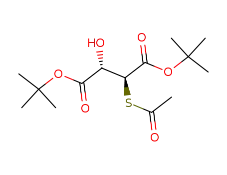 (S,S)-di-tert-butyl 2-acetylsulfanyl-3-hydroxysuccinate