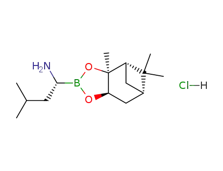 (1R)-3-methyl-1-[(3aS,4S,6S,7aR)-3a,5,5-trimethylhexahydro-4,6-methano-1,3,2-benzodioxabor-ol-2-yl]butan-1-amine hydrochloride