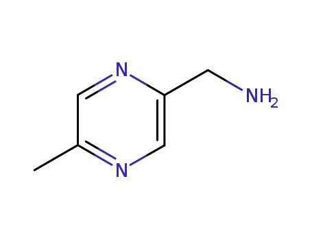 Molecular Structure of 132664-85-8 (2-(AMINOMETHYL)-5-METHYLPYRAZINE)