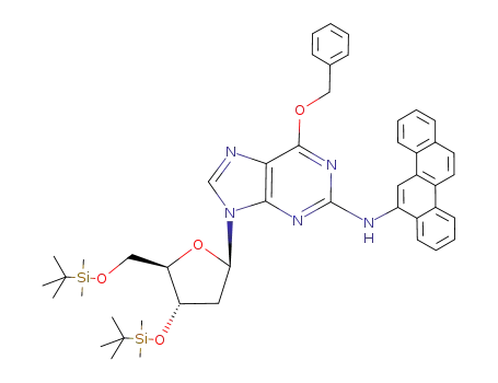 2-(6-chrysenyl)-O6-benzyl-3',5'-bis-O-(tert-butyldimethylsilyl)-2'-deoxyguanosine