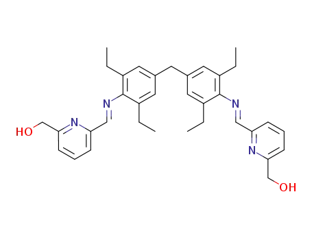 (6-{[(E)-4-(3,5-Diethyl-4-{[1-(6-hydroxymethyl-pyridin-2-yl)-meth-(E)-ylidene]-amino}-benzyl)-2,6-diethyl-phenylimino]-methyl}-pyridin-2-yl)-methanol