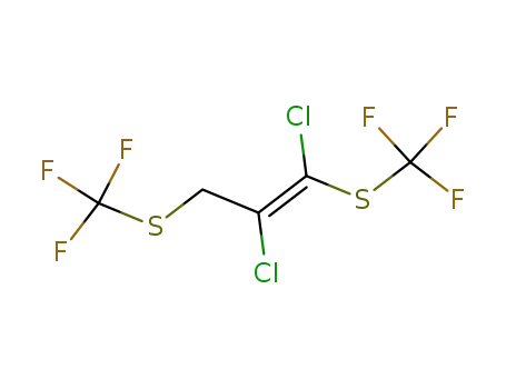 bis(1,3-trifluoromethylthio)-trans-(1,2-dichloro)-1-propene