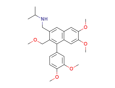 [4-(3,4-dimethoxy-phenyl)-6,7-dimethoxy-3-methoxymethyl-naphthalen-2-ylmethyl]-isopropyl-amine