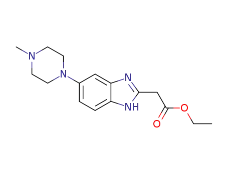 ethyl 2-[5-(4-methylpiperazinyl)benzimidazol-2-yl]acetate
