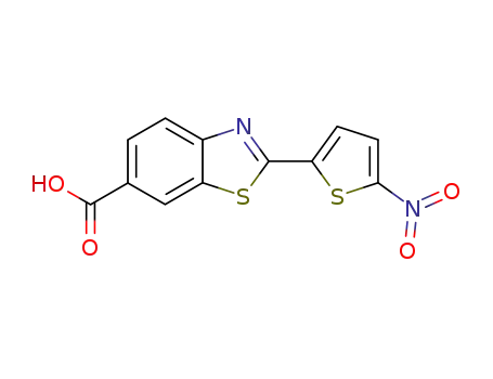 2-(5-nitro-2-thienyl)-1,3-benzothiazole-6-carboxylic acid