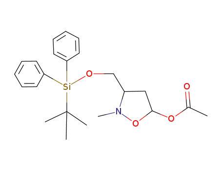 3-[(tert-butyldiphenylsilyloxy)methyl]-2-methylisoxazolidin-5-yl acetate