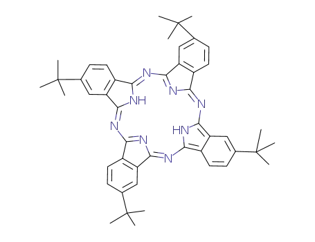 Molecular Structure of 35984-93-1 (2,9,16,23-TETRA-TERT-BUTYL-29H,31H-PHTHALOCYANINE)